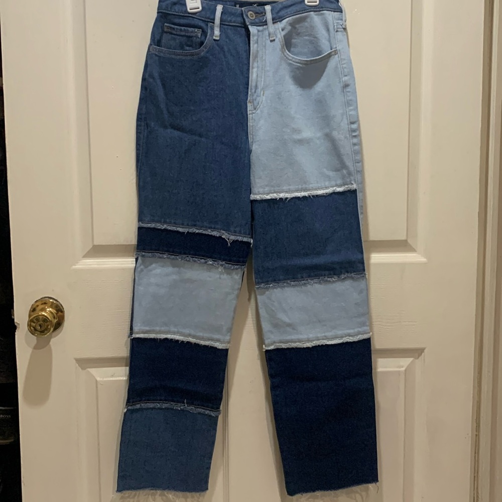 Hollister patch high rise jeans
